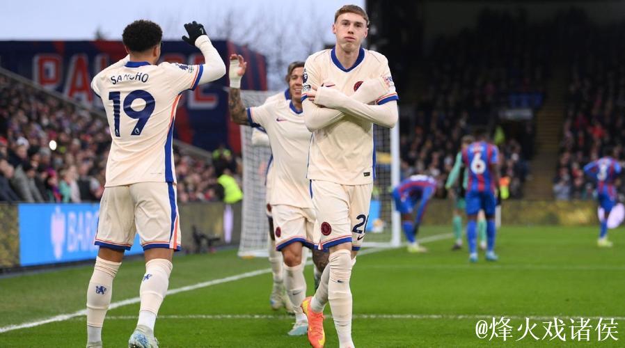 英超-帕尔默破门桑乔助攻 切尔西1-1水晶宫